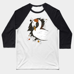 White and Orange Swan Among The Stars Baseball T-Shirt